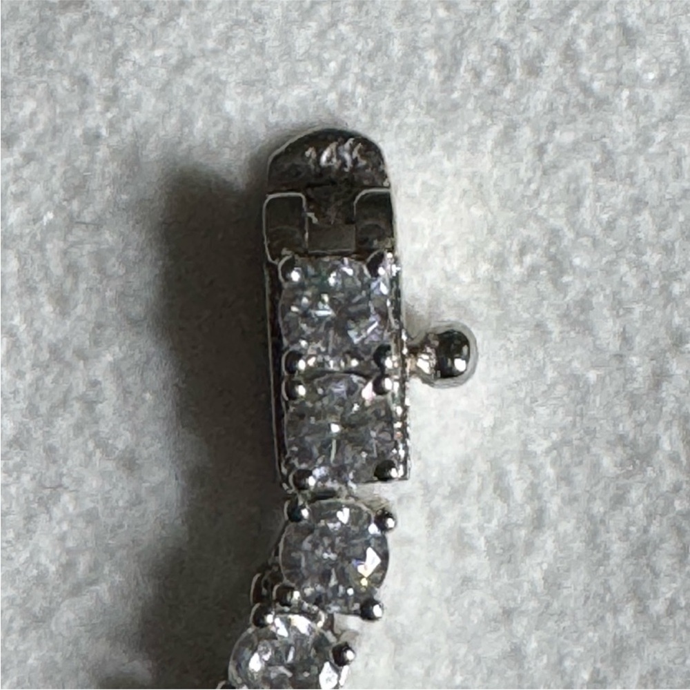 14k 24ct Tennis Necklace - Picture 8 of 9